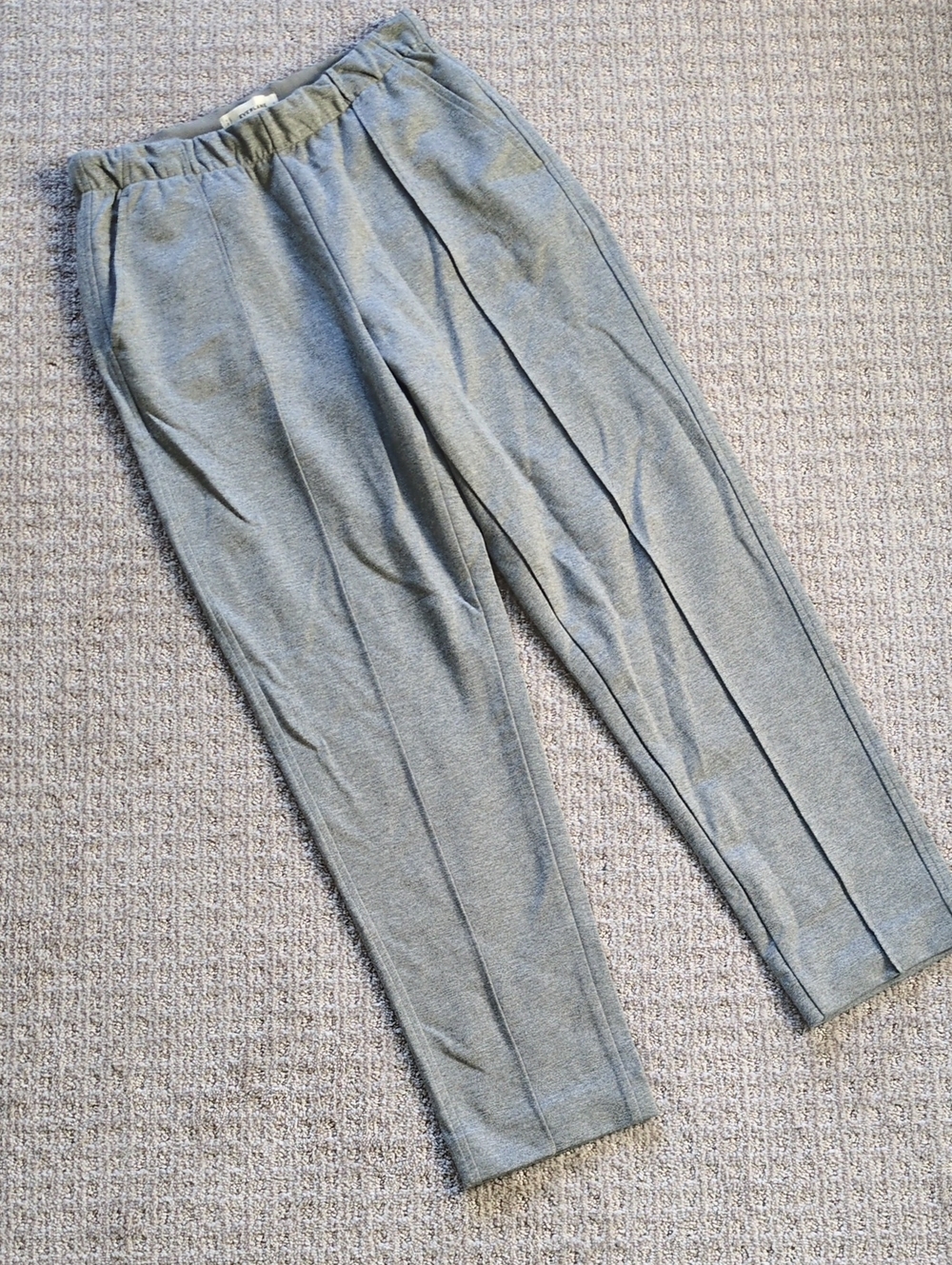 NWOT Everlane Organic Cotton Pull On Grey Trouser Pant, Size S 🩶